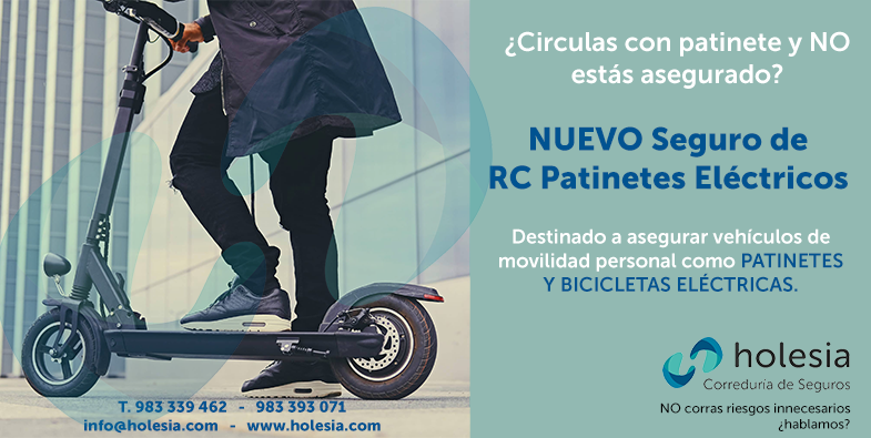 Nuevo Seguro RC Patinete y Bicicletas Eléctricas